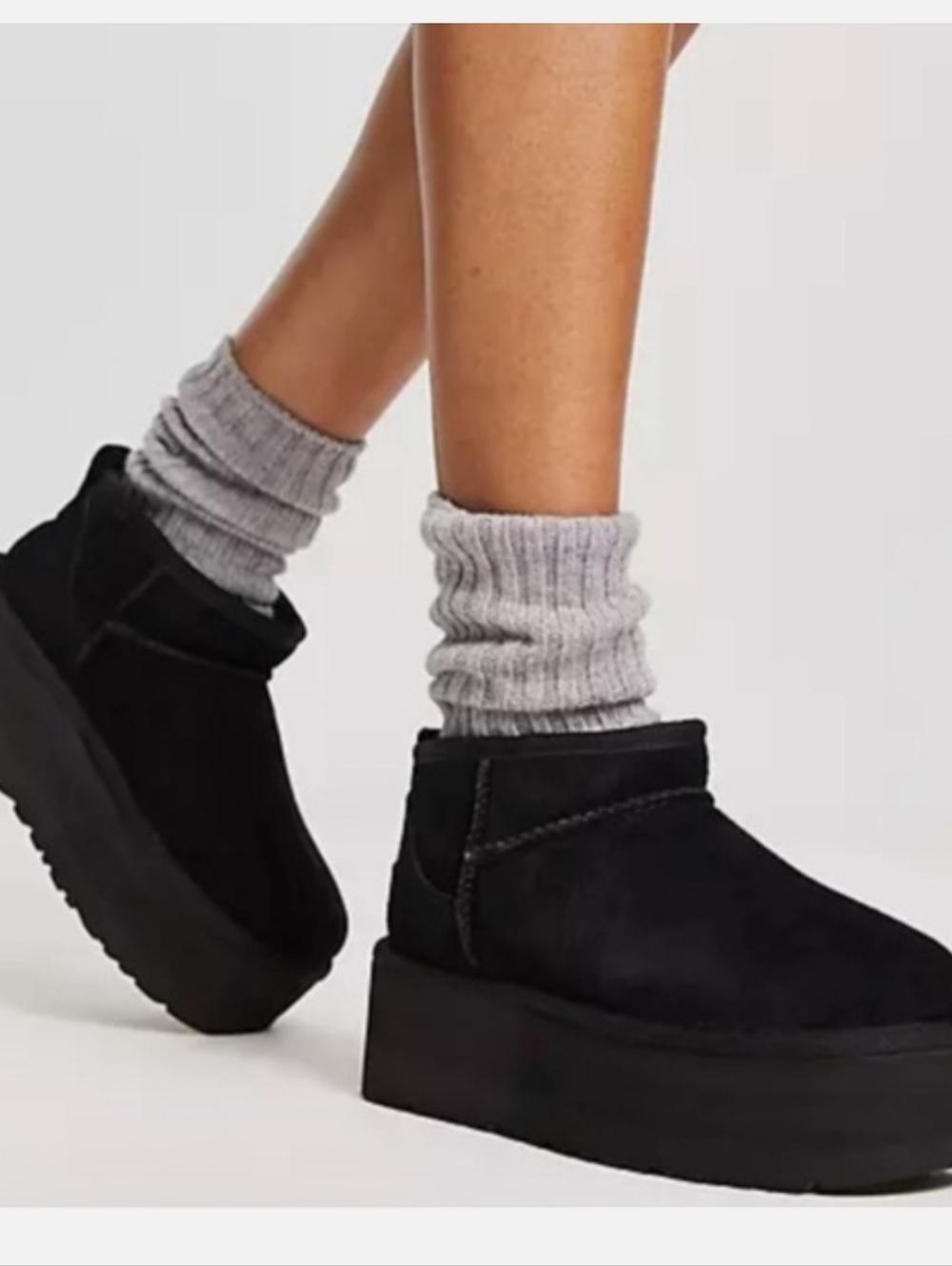 UGG Classic Ultra Mini Platform Boots In Black Size 7